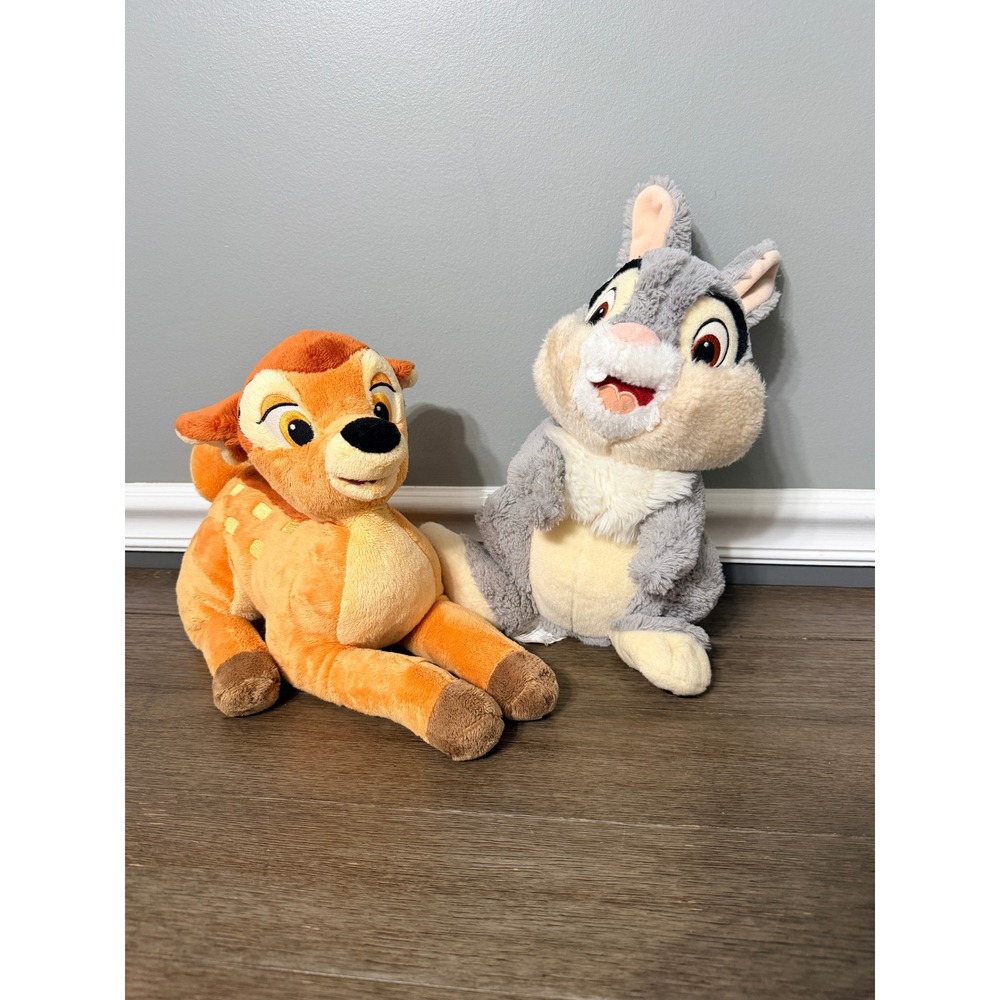 Disney Store Exclusive Stamped Bambi and Thumper Plush Set